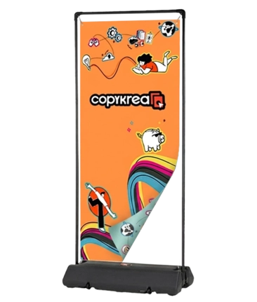 X Banner Exterior Doble Cara Base Rellenable