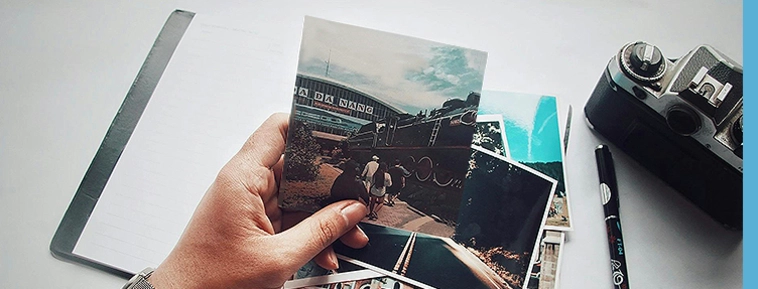 Revelação de fotos quadradas